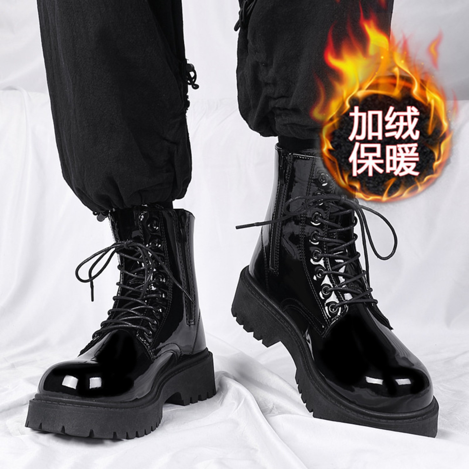 Warme Plüsch-High-Top-Stiefel  – Men'S Shoes Hoka Sale Bewertung und Preis